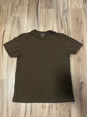 Todd Snyder Men's Premium Jersey Brown Short Sleeve Tee